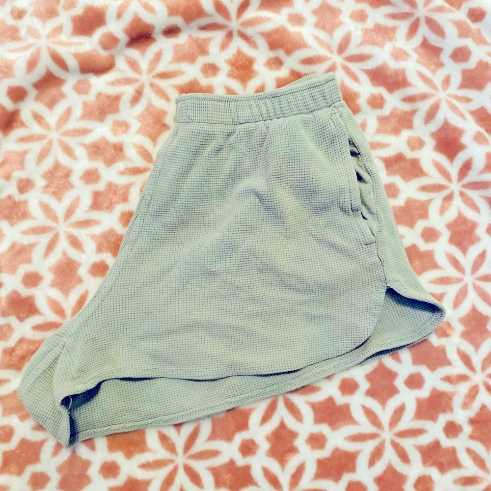 Sage green shorts